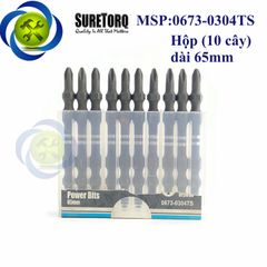 Mũi vít hai đầu PH2 Suretorq 0673-0304TS dài 65mm (10cây/hộp) đầu nhỏ