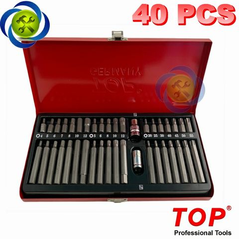 Bộ mũi vít lục giác và đầu sao 40 chi tiết TOP TBS-1102 thân 10mm
