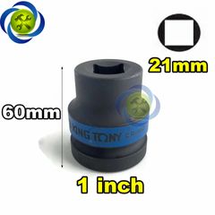 Tuýp vuông Kingtony 851421M loại 1 inch 4 cạnh đen 21mm