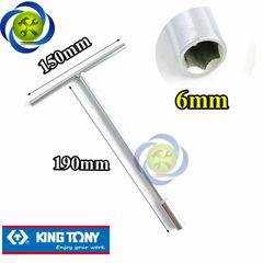 Tay vặn chữ T đầu 6mm Kingtony 118406M loại dài 190mm