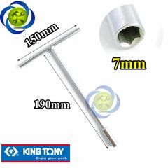 Tay vặn chữ T đầu 7mm Kingtony 118407M loại dài 190mm