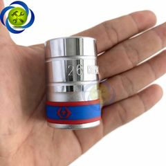 Tuýp 26mm loại 3/4 Kingtony 633526M loại ngắn 6 cạnh màu trắng