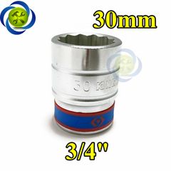 Tuýp 30mm 3/4 Kingtony 633030M 12 cạnh màu trắng