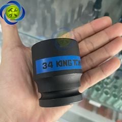 Tuýp 34mm 3/4 Kingtony 653534M loại ngắn 6 cạnh màu đen