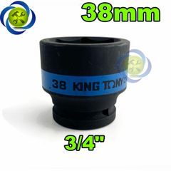 Tuýp 38mm 3/4 Kingtony 653538M loại ngắn 6 cạnh màu đen