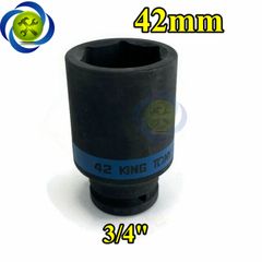 Tuýp 42mm 3/4 Kingtony 643542M loại dài 6 cạnh màu đen