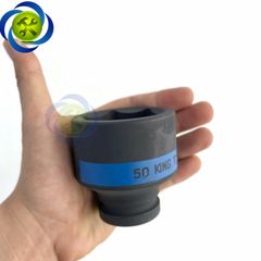 Tuýp 50mm 3/4 Kingtony 653550M loại ngắn 6 cạnh màu đen