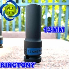 Tuýp đen dài 13mm Kingtony 443513 loại 1/2 6 cạnh dài 80mm