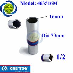 Tuýp tháo bugi 16mm Kingtony 463516M dài 70mm 6 cạnh