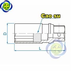 Tuýp tháo bugi 20.8mm Kingtony 463021M dài 70mm 12 cạnh