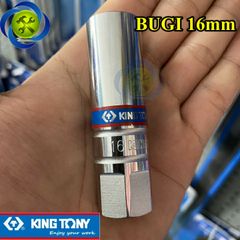 Tuýp tháo bugi xe máy 16mm Kingtony 363516 có ron cao su loại 3/8 inch