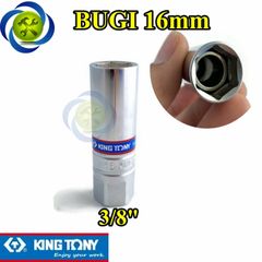 Tuýp tháo bugi xe máy 16mm Kingtony 366516 có nam châm loại 3/8 inch