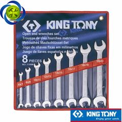 Bộ cờ lê hai đầu miệng Kingtony 1108MR 8 chi tiết 6-22mm