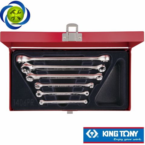 Bộ cờ lê sao 2 đầu vòng Kingtony 1406PR 6 chi tiết
