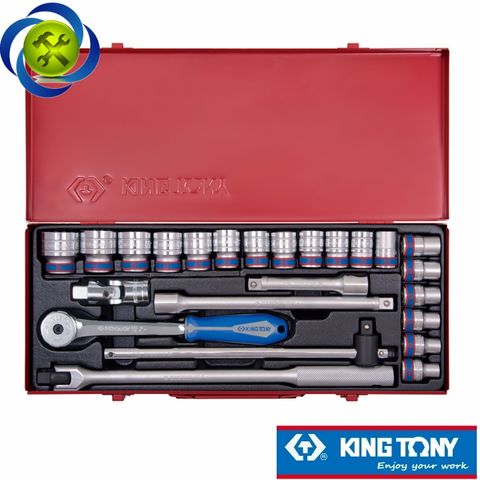 Bộ tuýp 1/2 inch 24 chi tiết hệ mét 12 cạnh Kingtony 4026MR04