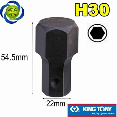 Mũi lục giác 30mm Kingtony 195430H loại gắn tuýp 3/4 609622M