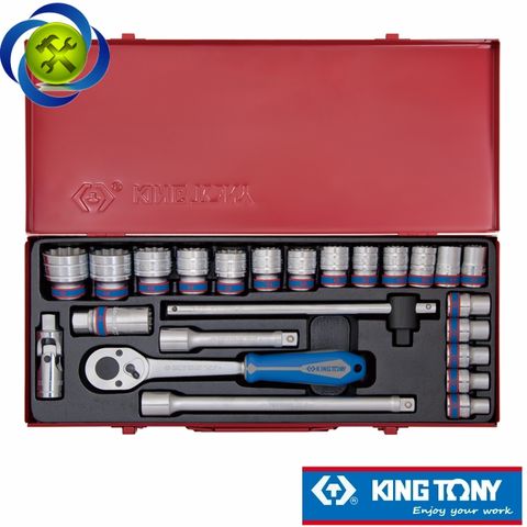 Bộ tuýp 1/2 inch 24 chi tiết hệ mét Kingtony 4028MR