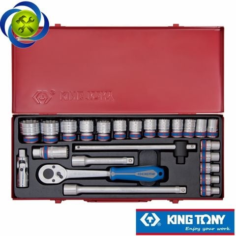 Bộ tuýp 1/2 inch 24 chi tiết hệ mét Kingtony 4028MR02