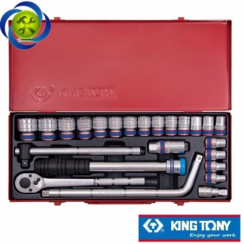Bộ tuýp 1/2 inch 24 chi tiết hệ mét Kingtony 4033MR