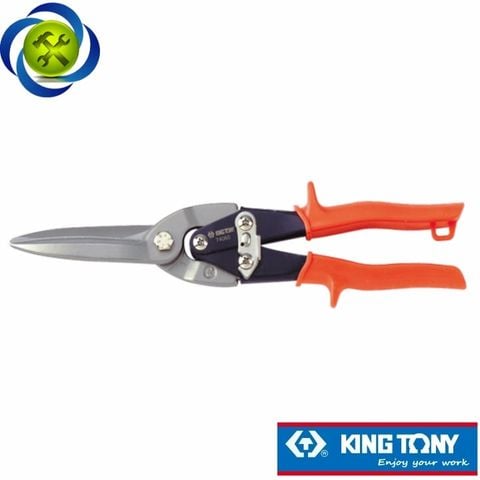 Kéo cắt tôn mũi thẳng Kingtony 74060 cán cam dài 290mm