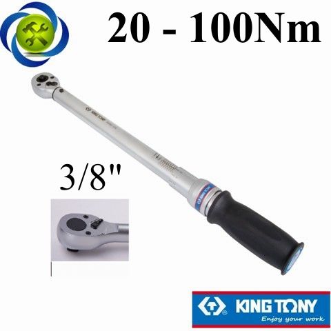 Cần siết lực 3/8 Kingtony 34362-2DG (20-100 Nm) dài 435mm
