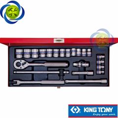 Bộ tuýp 3/8 Kingtony 3523MR 22 chi tiết 6 cạnh (6-22mm)