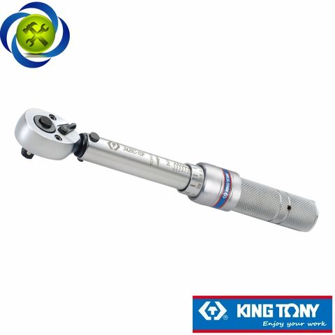 Cần siết lực 3/8 ngắn Kingtony 3436C-2DF (5-25 Nm) dài 249mm