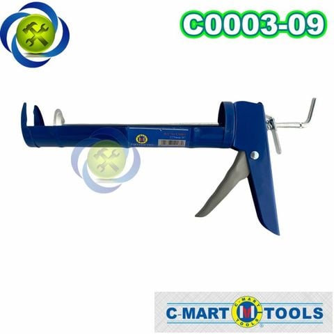 Dụng cụ bắn keo silicon C-Mart C0003-09 máng xanh