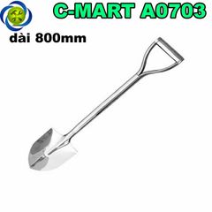 Xẻng làm vườn Inox 800mm C-Mart A0703