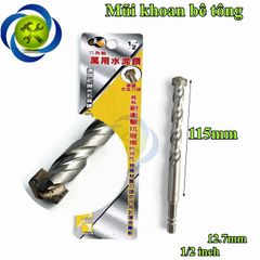 Mũi khoan bê tông đuôi lục giác 12.7mm 1/2 inch LA0025