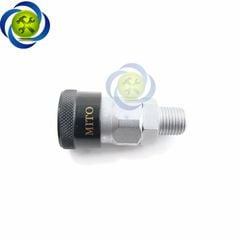 Đầu nối hơi ren ngoài 13mm Mito SM20 (đầu cái) loại 1/4 PT