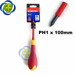 Vít bake cách điện PH1 Workpro W094006 loại PH1 x 100mm