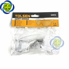 Kính bảo hộ Tolsen 45072 (kính trong gọng trắng)
