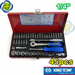 Bộ tuýp 1/4 inch 45 chi tiết hệ mét Kingtony 2575MR