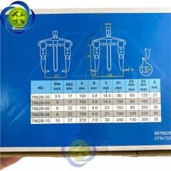 Cảo hai chấu ngang độ mở 60-125mm Kingtony 7962B-35