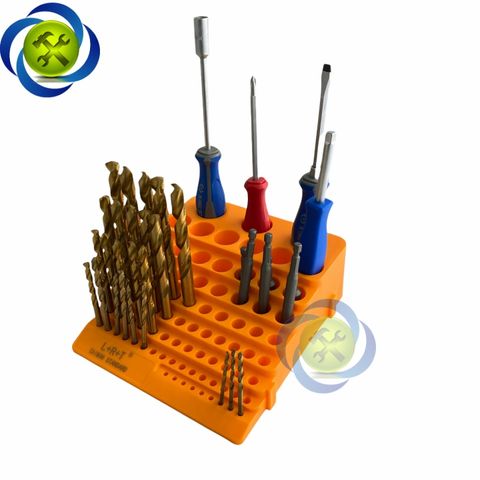 Khay nhựa cắm mũi khoan L+R+T LRT-84L kích thước 215mm x 192mm có 84 lỗ