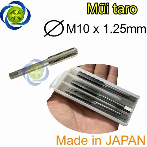 Mũi taro M10 x 1.25 HTD-M10125 JAPAN (bộ 3 mũi )