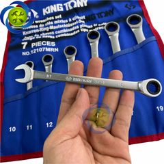 Bộ cờ lê vòng miệng tự động 7 chi tiết Kingtony 12107MRN (10 - 19mm)