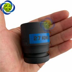 Tuýp 27mm 3/4 Kingtony 651527M loại ngắn 6 cạnh màu đen