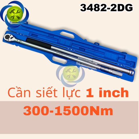 Cần siết lực 1 inch Kingtony 34862-2DG (300-1500 Nm) dài 1850mm