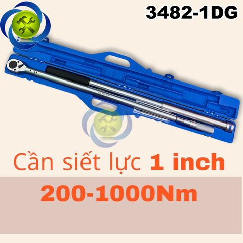 Cần siết lực 1 inch Kingtony 34862-1DG (200-1000 Nm) dài 1238mm