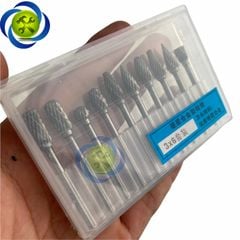 Bộ mũi doa hợp kim Đài Loan 10 chi tiết DOA-36-10 kích thước 3x6mm