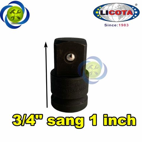 Đầu chuyển 3/4 sang 1 inch Licota AAD-P680 màu đen thép CR-MO