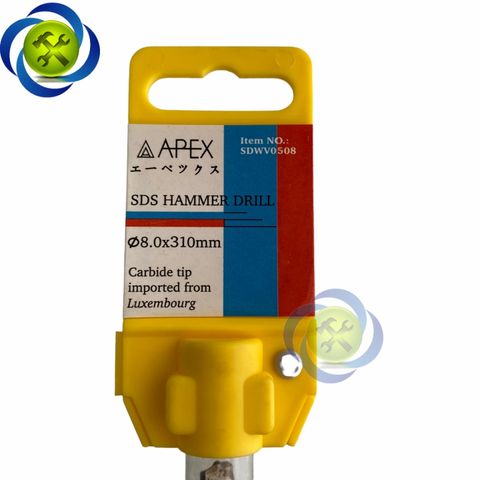 Mũi khoan bê tông 8mm APEX SDWV0508 8 x 310mm loại đầu gài