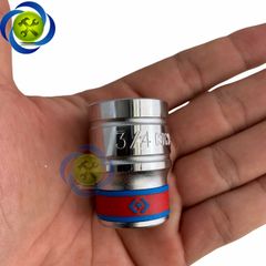 Tuýp 3/4 hệ inch 1/2 Kingtony 433024S loại ngắn 12 cạnh màu trắng 19.05mm