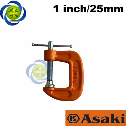 Cảo chữ C ASAKI AK-6259 loại 1 inch 25mm