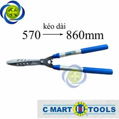 Kéo cắt tỉa hàng rào C-Mart A0064 tăng giảm kích thước 570 lên 860mm