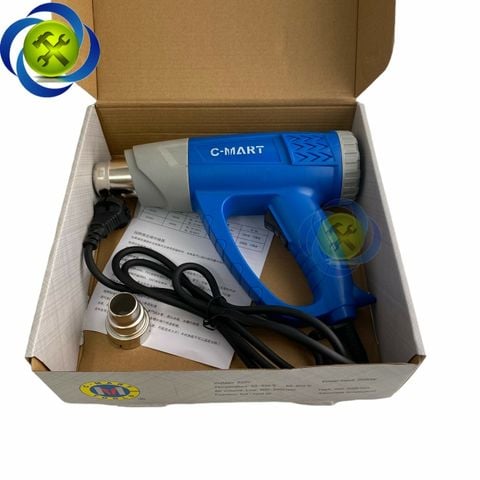 Máy thổi hơi nóng C-Mart C0185E 2000W màn hình hiển thị nhiệt độ