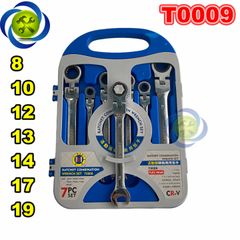 Bộ cờ lê tự động lắc léo C-Mart T0009 7 cây (8-19mm)