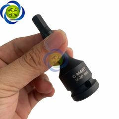 Tuýp lục giác đen 8mm C-mart F0049-H08 loại 1/2 dài 78mm